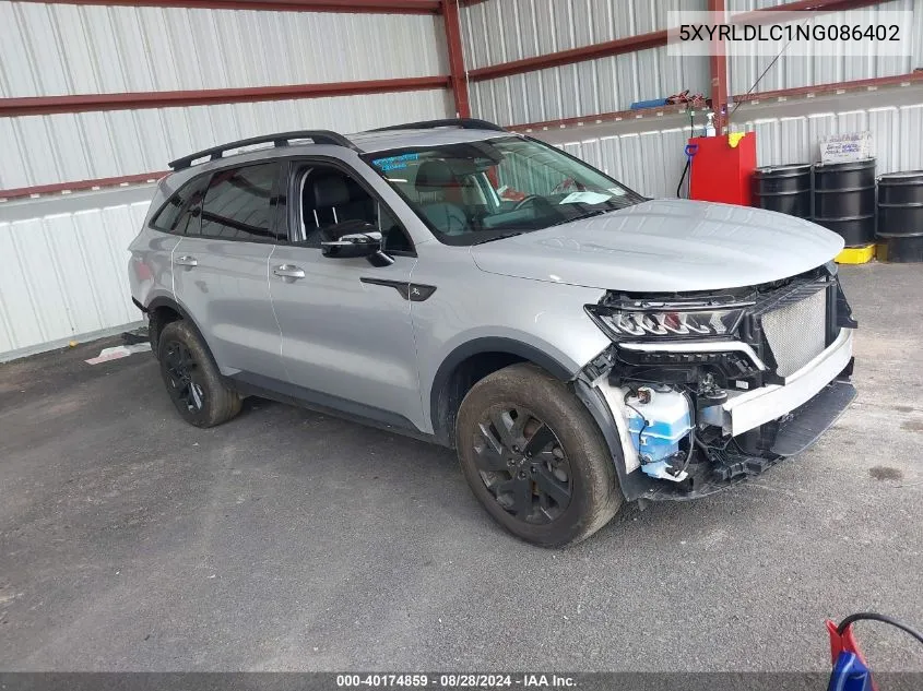 2022 Kia Sorento X-Line S VIN: 5XYRLDLC1NG086402 Lot: 40174859