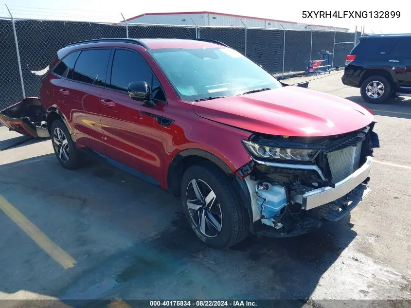 2022 Kia Sorento Ex VIN: 5XYRH4LFXNG132899 Lot: 40175834