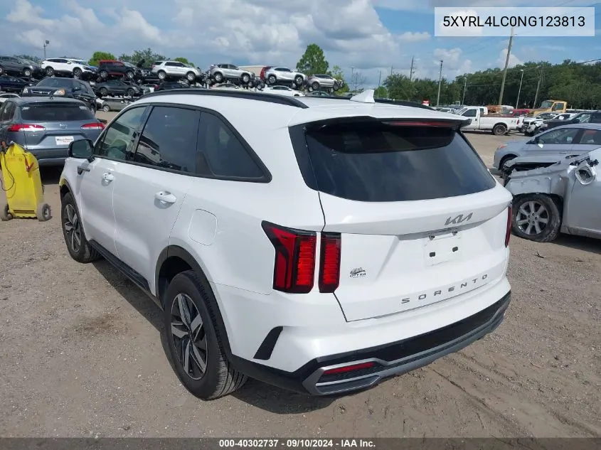 2022 Kia Sorento S VIN: 5XYRL4LC0NG123813 Lot: 40302737