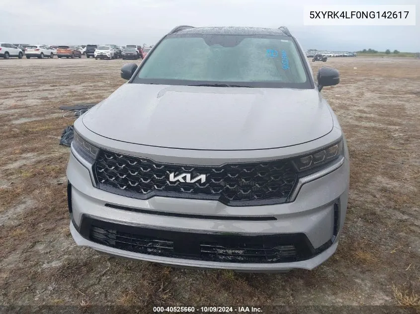 2022 Kia Sorento Sx/Sxp VIN: 5XYRK4LF0NG142617 Lot: 40525660