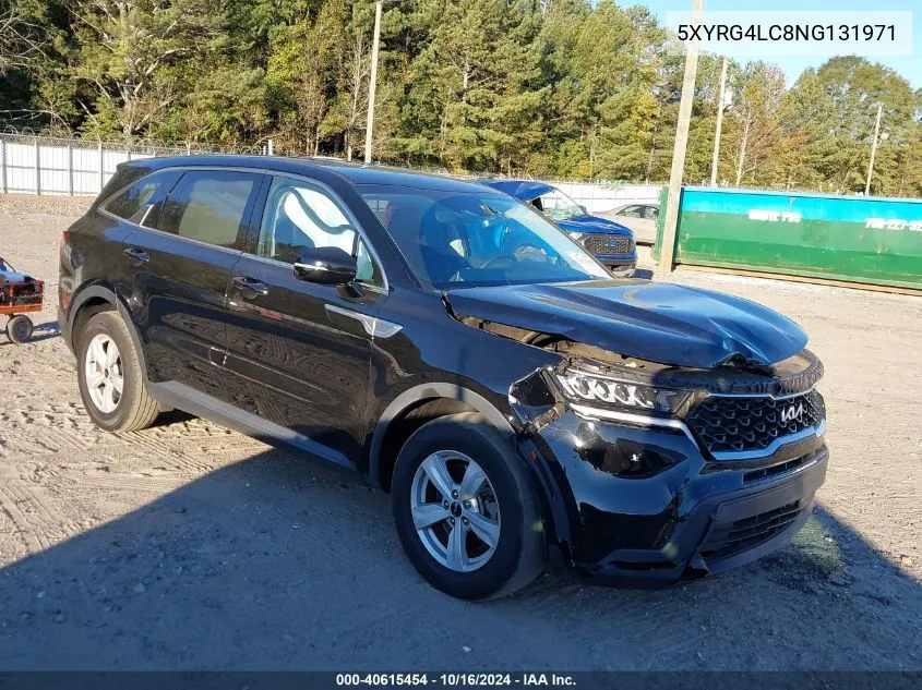 2022 Kia Sorento Lx VIN: 5XYRG4LC8NG131971 Lot: 40615454