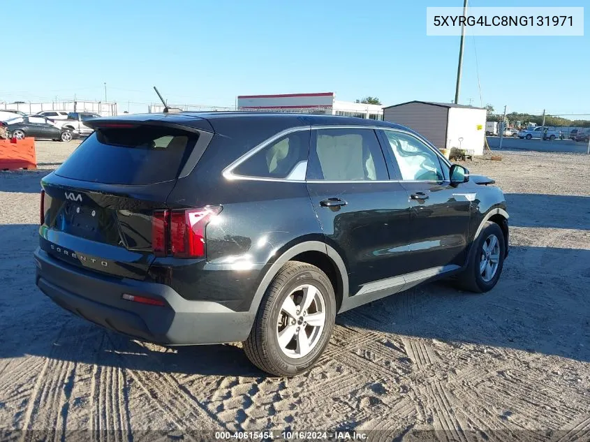 2022 Kia Sorento Lx VIN: 5XYRG4LC8NG131971 Lot: 40615454