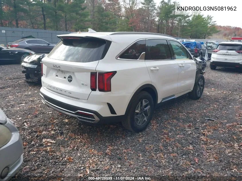 2022 Kia Sorento Hybrid S VIN: KNDRGDLG3N5081962 Lot: 40729599