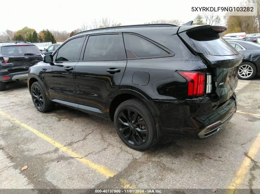 2022 Kia Sorento Sx VIN: 5XYRKDLF9NG103282 Lot: 40737500