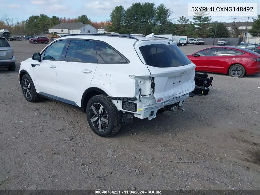 5XYRL4LCXNG148492 2022 Kia Sorento S