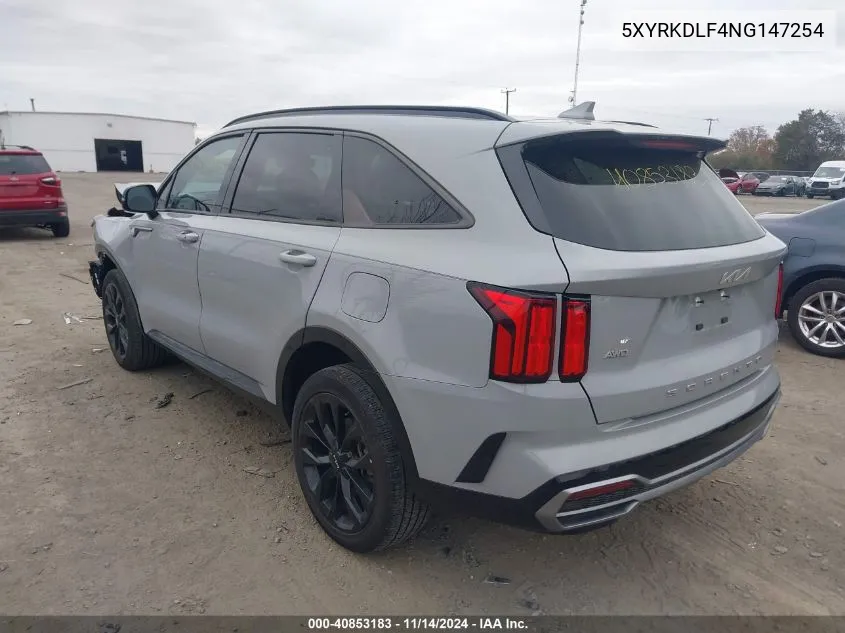 2022 Kia Sorento Sx VIN: 5XYRKDLF4NG147254 Lot: 40853183