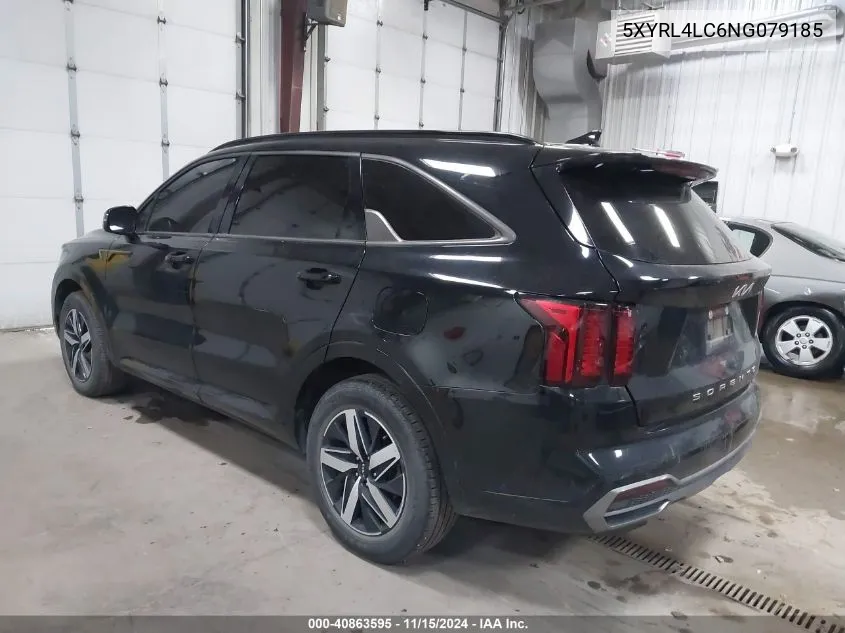 2022 Kia Sorento S VIN: 5XYRL4LC6NG079185 Lot: 40863595