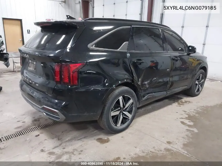 2022 Kia Sorento S VIN: 5XYRL4LC6NG079185 Lot: 40863595