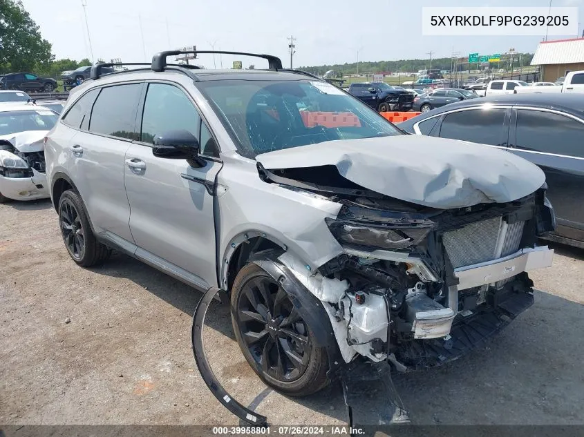 2023 Kia Sorento Sx VIN: 5XYRKDLF9PG239205 Lot: 39958801