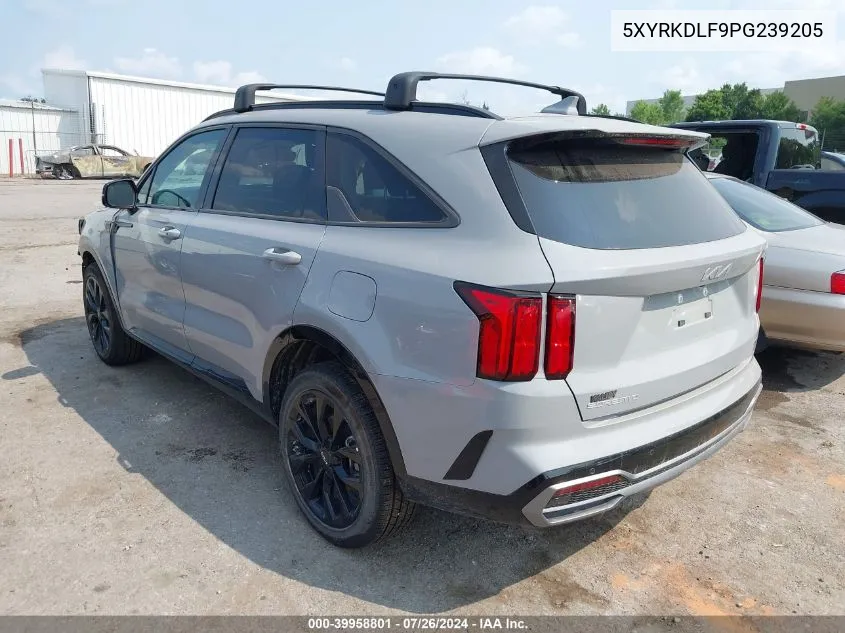 2023 Kia Sorento Sx VIN: 5XYRKDLF9PG239205 Lot: 39958801