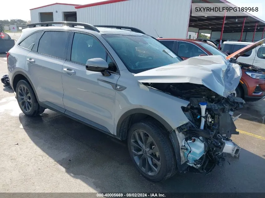 2023 Kia Sorento X-Line Ex VIN: 5XYRHDLF9PG189968 Lot: 40005669