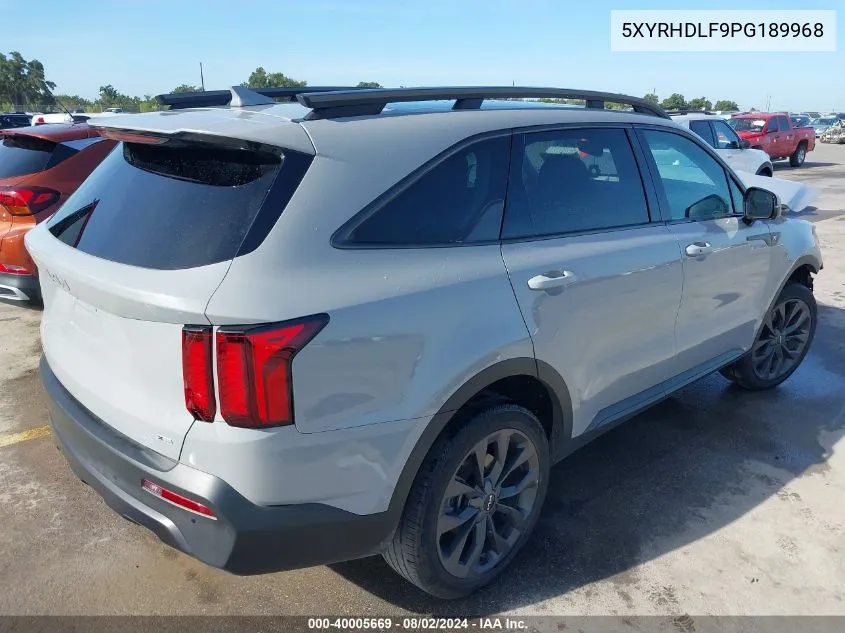 2023 Kia Sorento X-Line Ex VIN: 5XYRHDLF9PG189968 Lot: 40005669