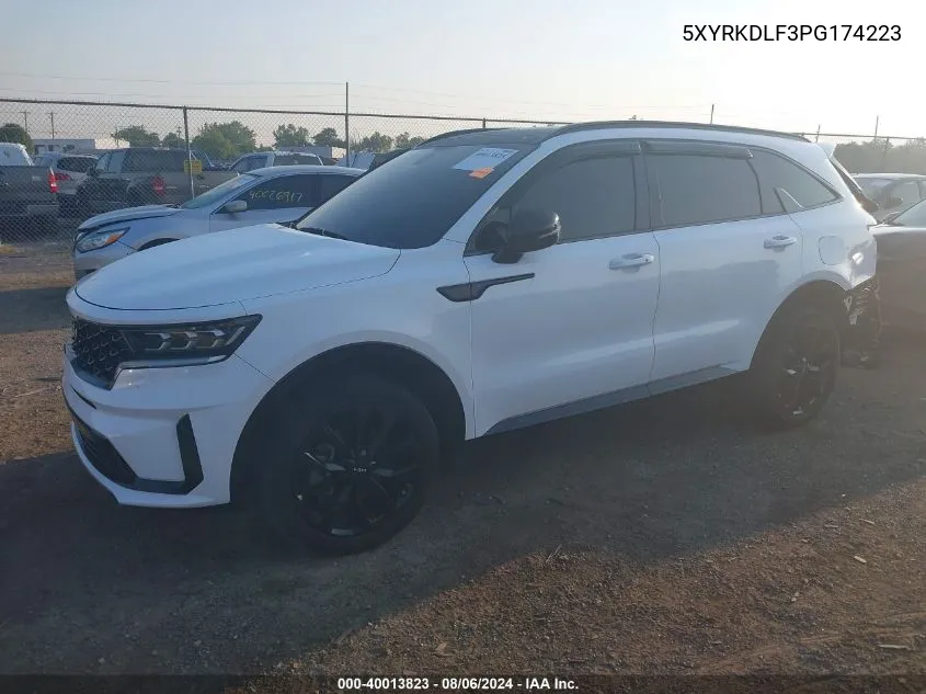 5XYRKDLF3PG174223 2023 Kia Sorento Sx