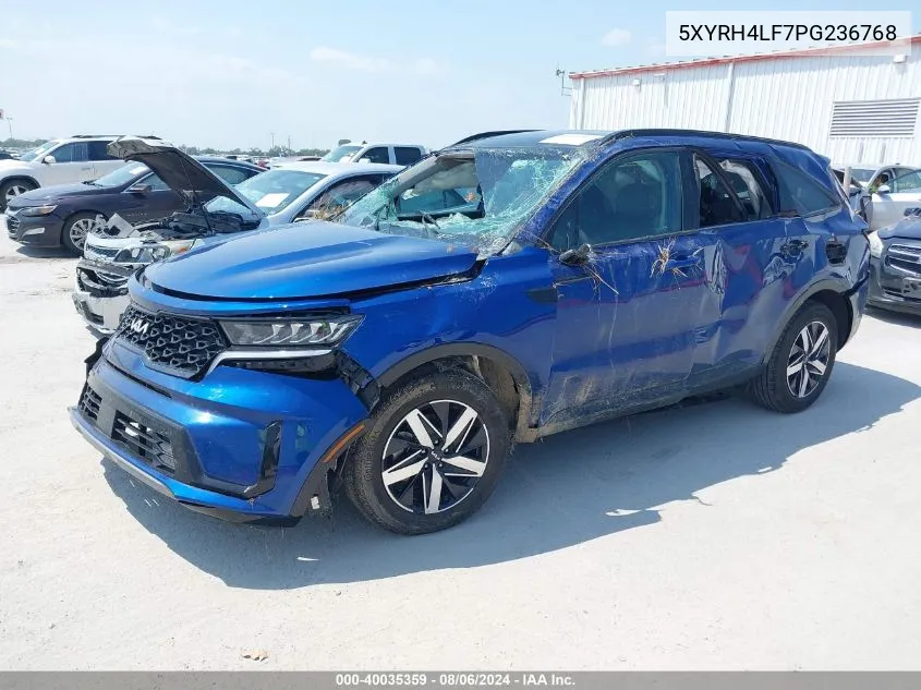 2023 Kia Sorento Ex VIN: 5XYRH4LF7PG236768 Lot: 40035359