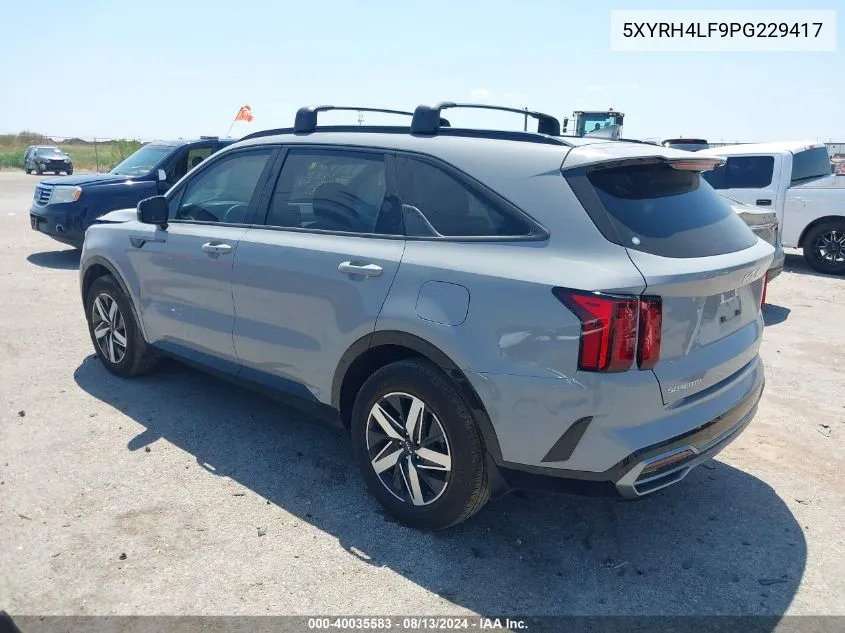 2023 Kia Sorento Ex VIN: 5XYRH4LF9PG229417 Lot: 40035583