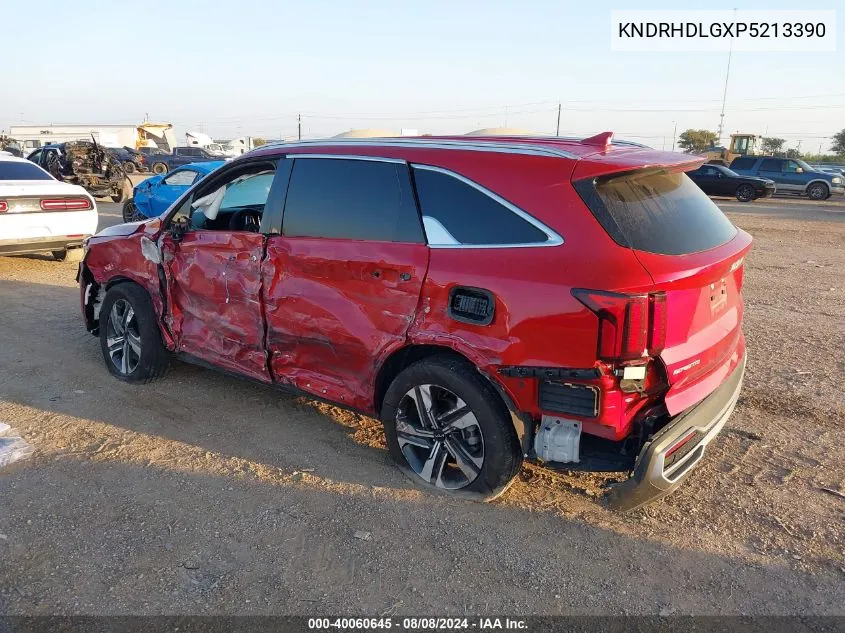 2023 Kia Sorento Hybrid Ex VIN: KNDRHDLGXP5213390 Lot: 40060645