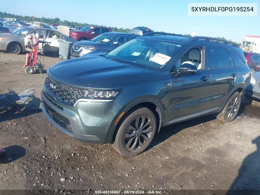 5XYRHDLF0PG195254 2023 Kia Sorento X-Line Ex