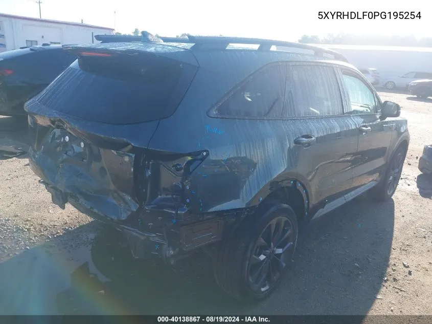 5XYRHDLF0PG195254 2023 Kia Sorento X-Line Ex