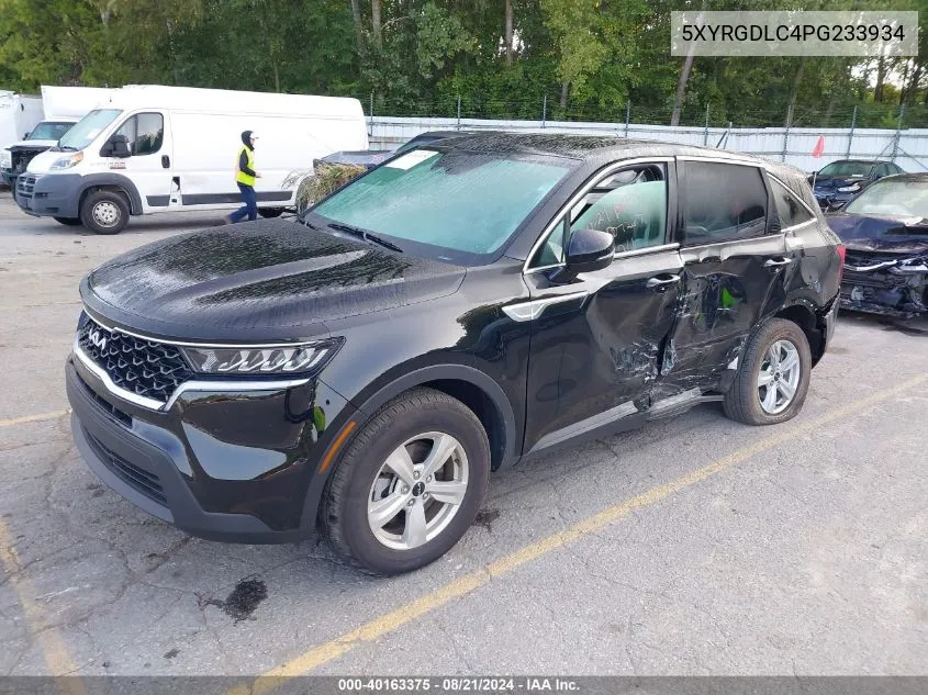 2023 Kia Sorento Lx VIN: 5XYRGDLC4PG233934 Lot: 40163375