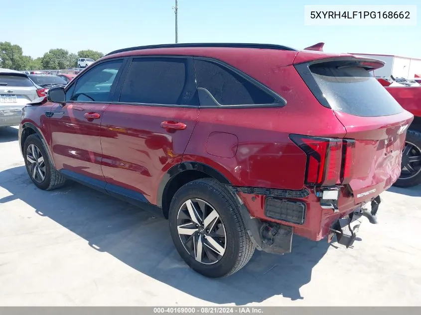 2023 Kia Sorento Ex VIN: 5XYRH4LF1PG168662 Lot: 40169000