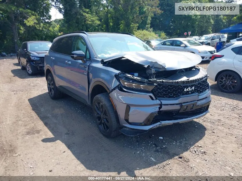 2023 Kia Sorento Sx Prestige VIN: 5XYRKDLF0PG180187 Lot: 40177441