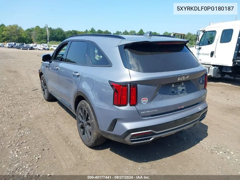 2023 Kia Sorento Sx Prestige VIN: 5XYRKDLF0PG180187 Lot: 40177441