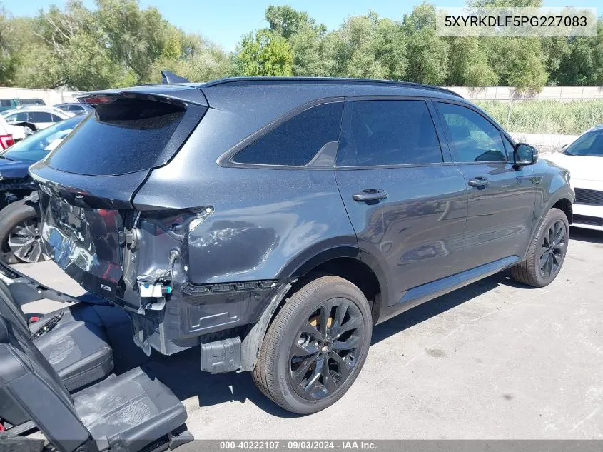 2023 Kia Sorento Sx VIN: 5XYRKDLF5PG227083 Lot: 40222107