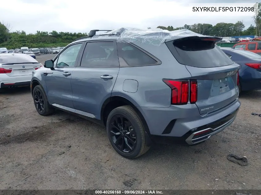 5XYRKDLF5PG172098 2023 Kia Sorento Sx