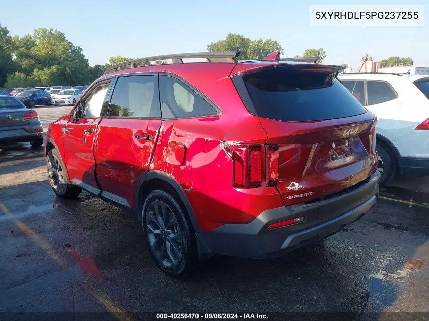 2023 Kia Sorento Ex VIN: 5XYRHDLF5PG237255 Lot: 40256470