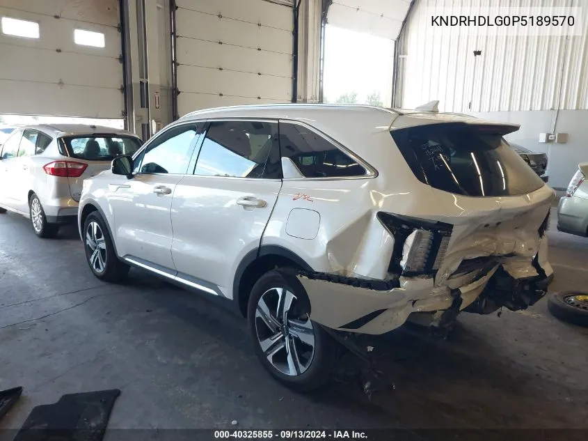 2023 Kia Sorento Ex VIN: KNDRHDLG0P5189570 Lot: 40325855