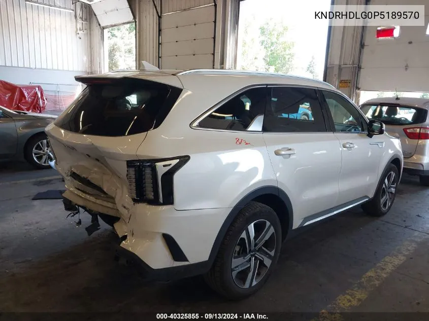 2023 Kia Sorento Ex VIN: KNDRHDLG0P5189570 Lot: 40325855