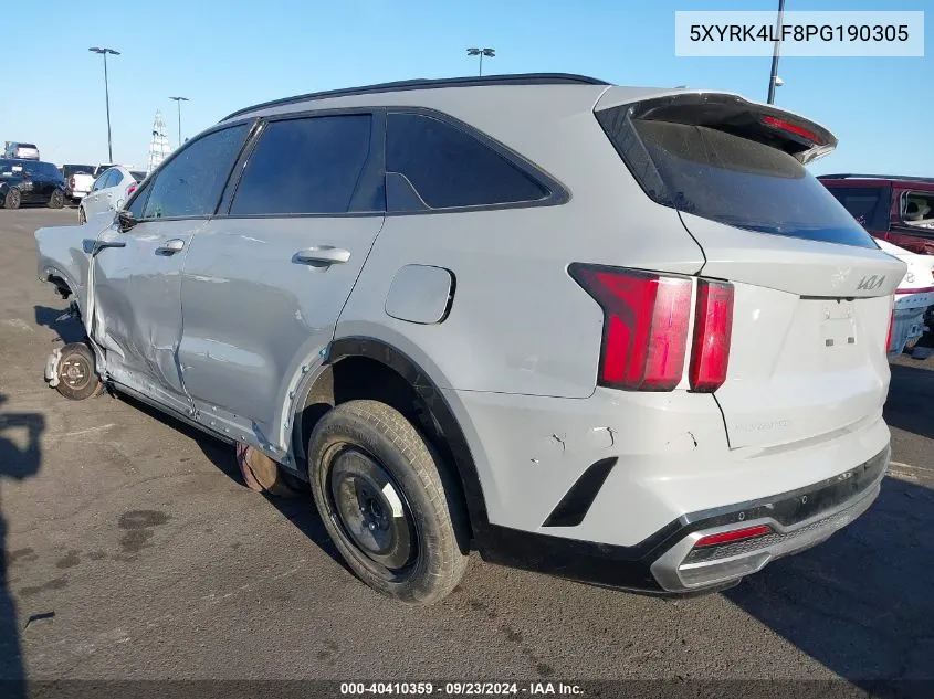 5XYRK4LF8PG190305 2023 Kia Sorento Sx