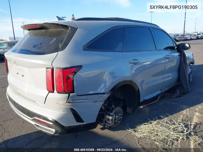 5XYRK4LF8PG190305 2023 Kia Sorento Sx