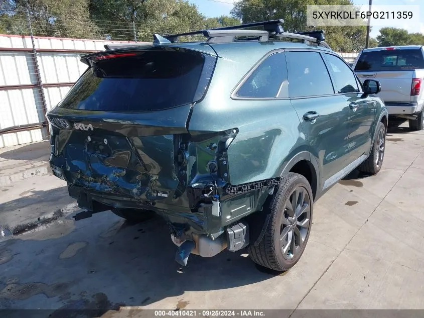 2023 Kia Sorento X-Line Sx Prestige VIN: 5XYRKDLF6PG211359 Lot: 40410421