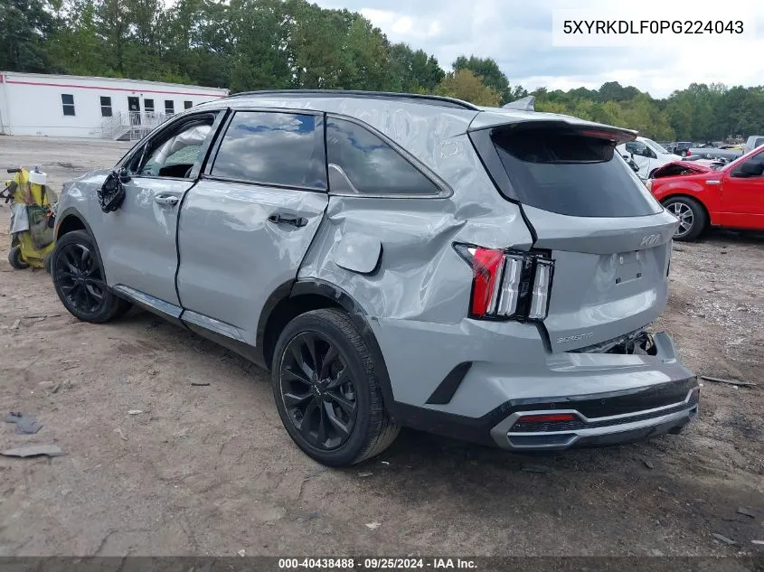 5XYRKDLF0PG224043 2023 Kia Sorento Sx