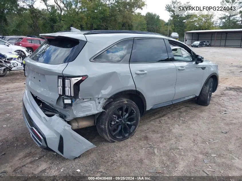 2023 Kia Sorento Sx VIN: 5XYRKDLF0PG224043 Lot: 40438488