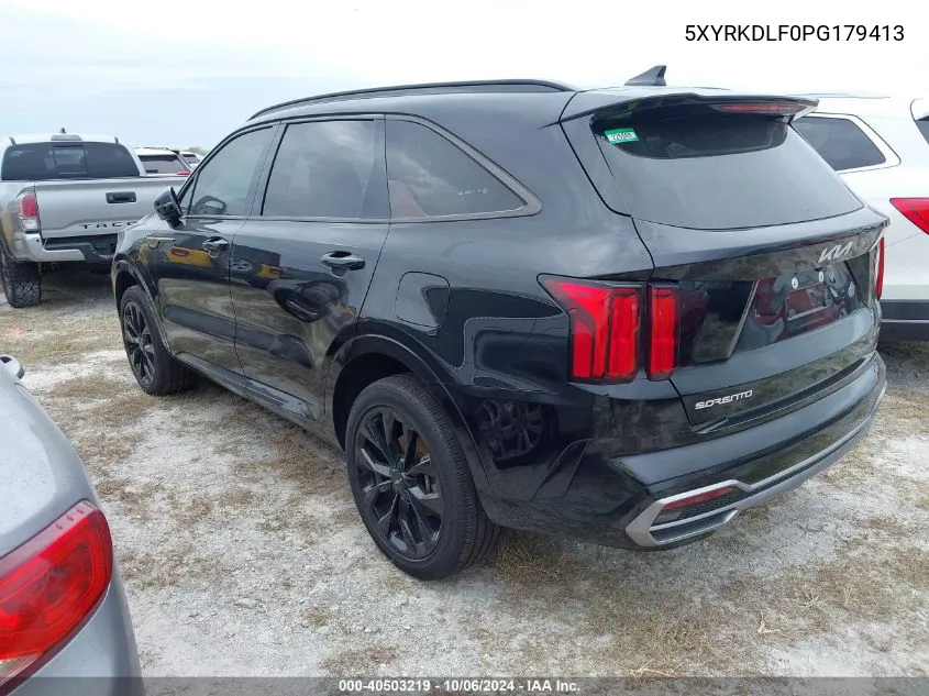 2023 Kia Sorento Sx/Sxp VIN: 5XYRKDLF0PG179413 Lot: 40503219