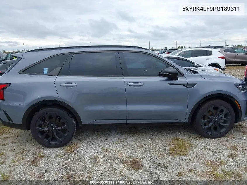 2023 Kia Sorento Sx/Sxp VIN: 5XYRK4LF9PG189311 Lot: 40538111