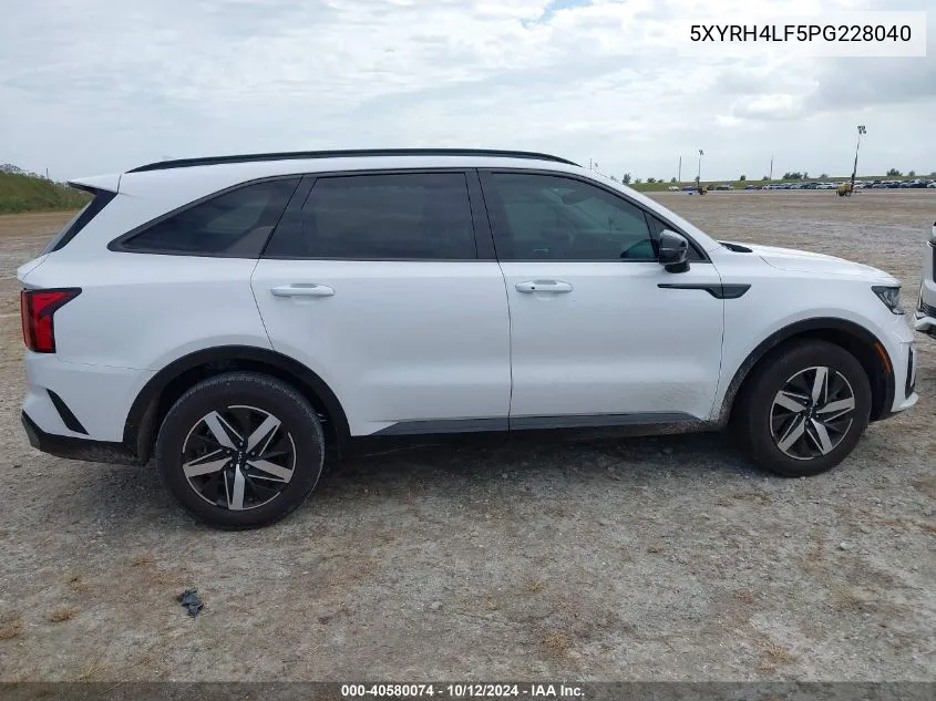 2023 Kia Sorento Ex VIN: 5XYRH4LF5PG228040 Lot: 40580074