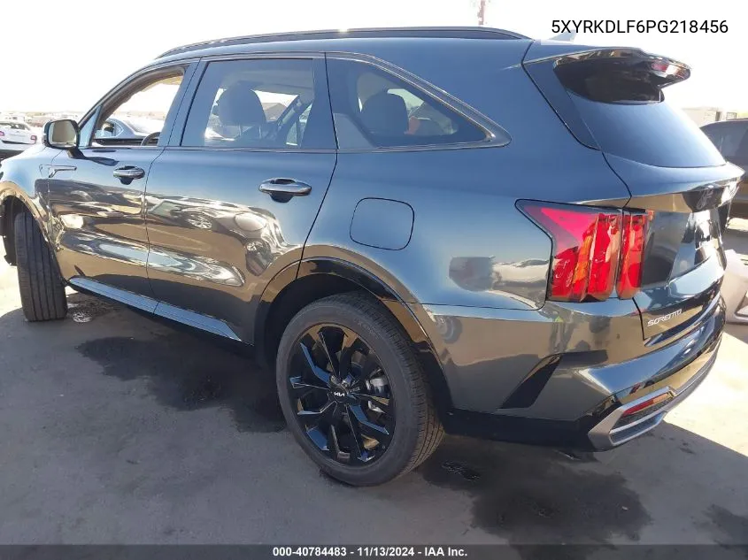 2023 Kia Sorento Sx VIN: 5XYRKDLF6PG218456 Lot: 40784483