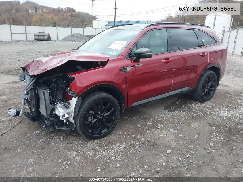 2023 Kia Sorento Sx VIN: 5XYRKDLF5PG185580 Lot: 40794000