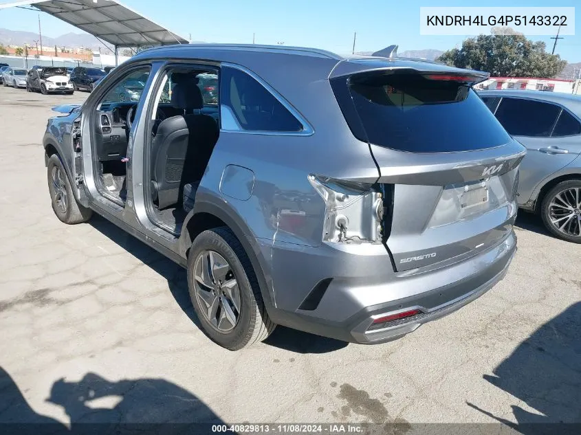 2023 Kia Sorento Hybrid Ex VIN: KNDRH4LG4P5143322 Lot: 40829813