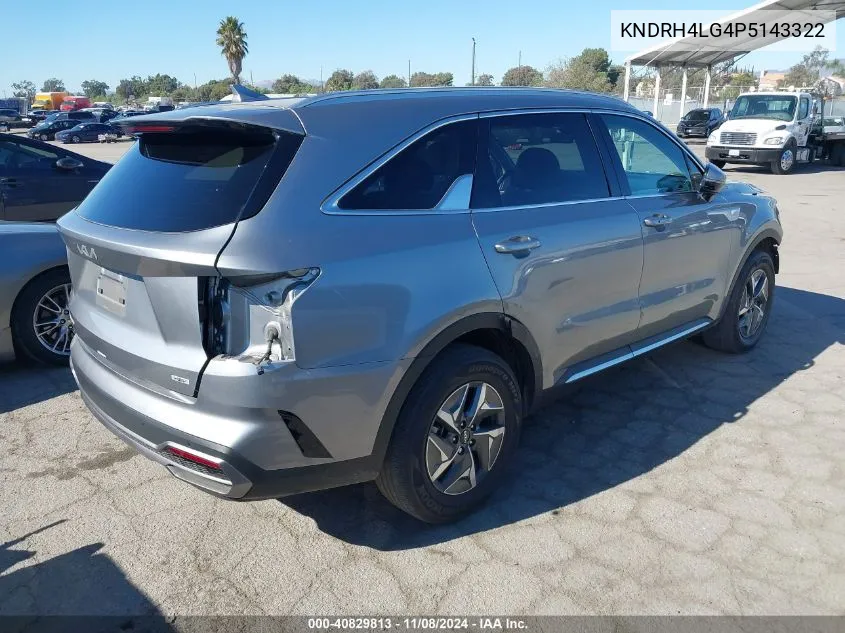 2023 Kia Sorento Hybrid Ex VIN: KNDRH4LG4P5143322 Lot: 40829813