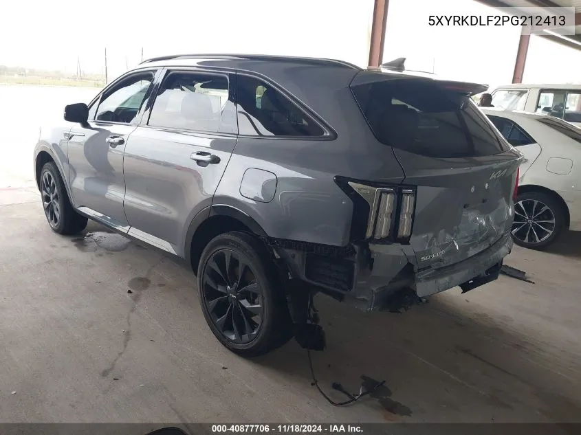 2023 Kia Sorento Sx VIN: 5XYRKDLF2PG212413 Lot: 40877706