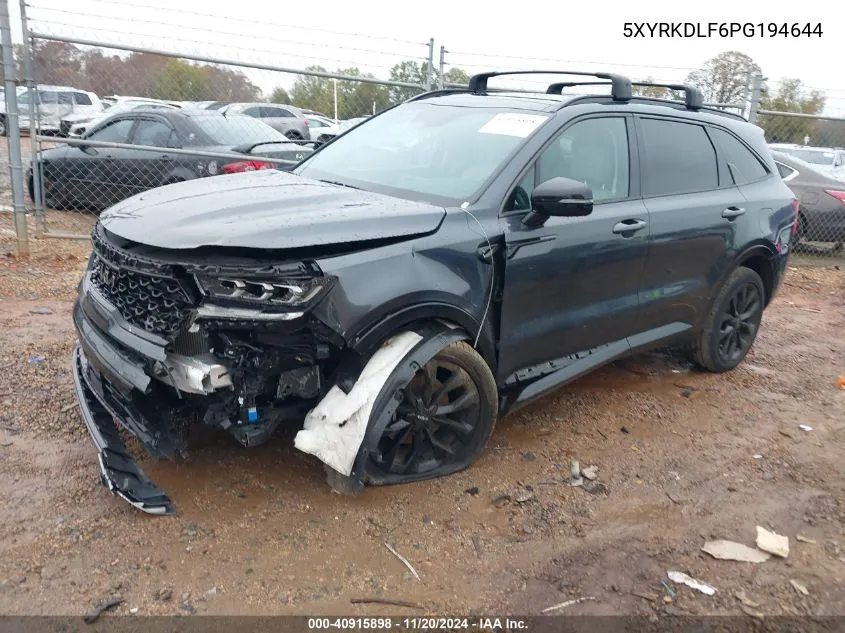 2023 Kia Sorento Sx VIN: 5XYRKDLF6PG194644 Lot: 40915898