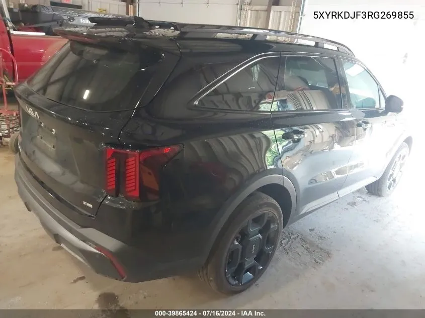 2024 Kia Sorento X-Line Sx VIN: 5XYRKDJF3RG269855 Lot: 39865424