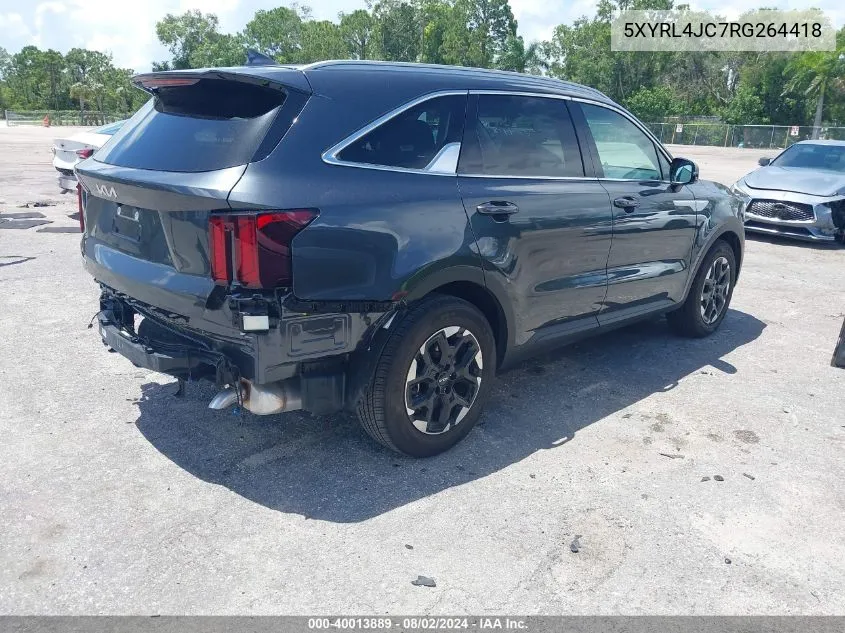 5XYRL4JC7RG264418 2024 Kia Sorento S