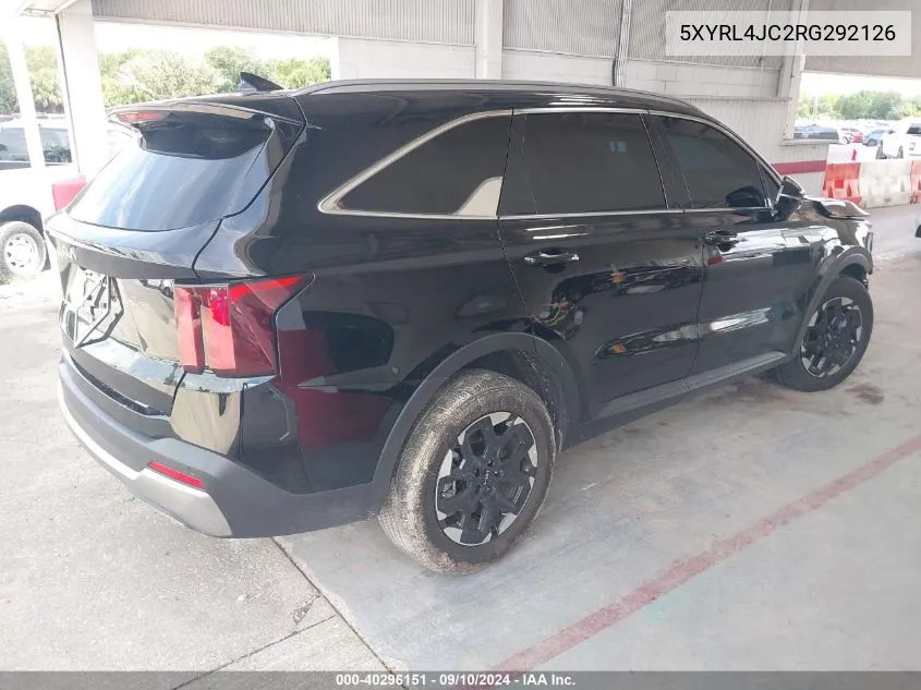 2024 Kia Sorento S VIN: 5XYRL4JC2RG292126 Lot: 40296151