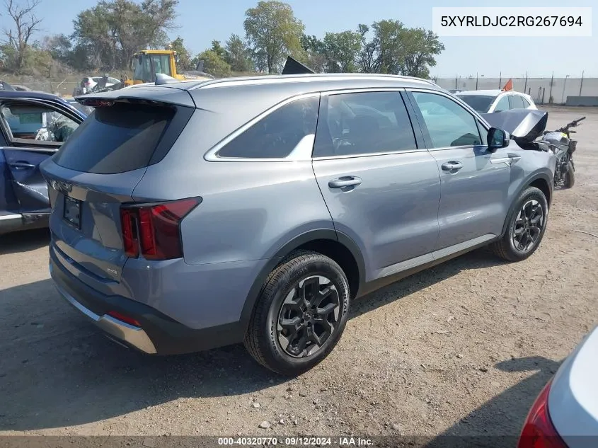 2024 Kia Sorento S VIN: 5XYRLDJC2RG267694 Lot: 40320770