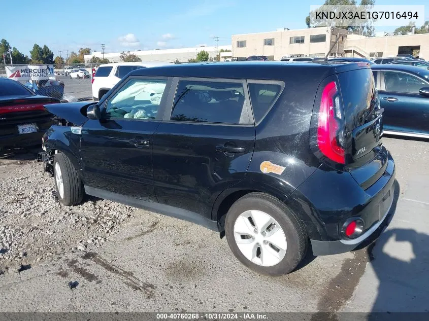 2016 Kia Soul Ev + VIN: KNDJX3AE1G7016494 Lot: 40760268